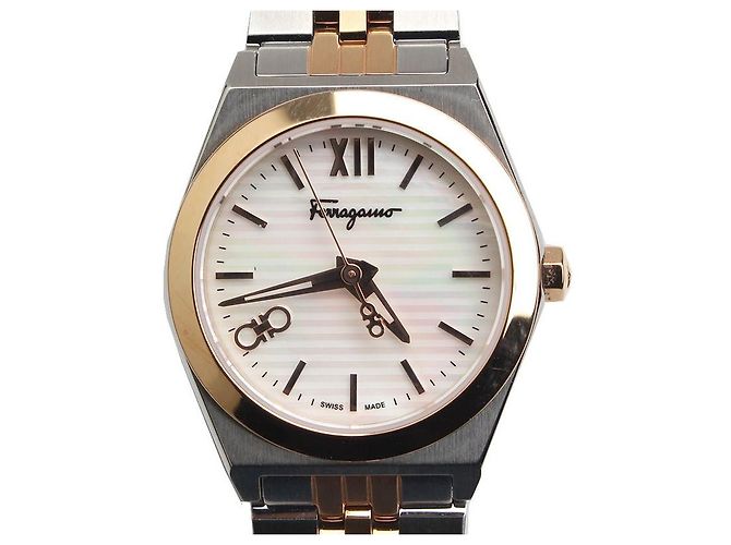 Salvatore Ferragamo Relógio de aço combinado Multicor