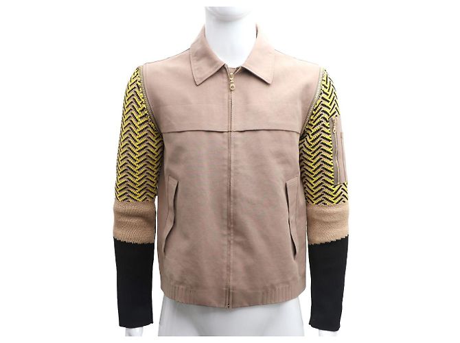 Kenzo Damenjacke mit Pulloverkragen und Ärmeln Braun