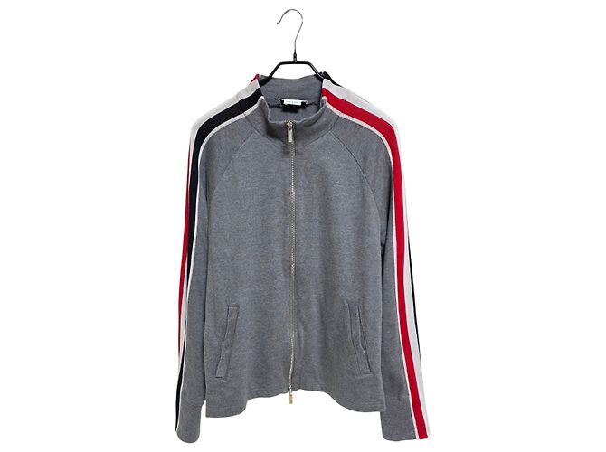 Thom Browne Side Line Jersey Zip-Up Jacket