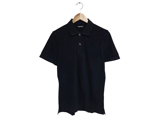Tom Ford Kurzarm-Poloshirt Schwarz