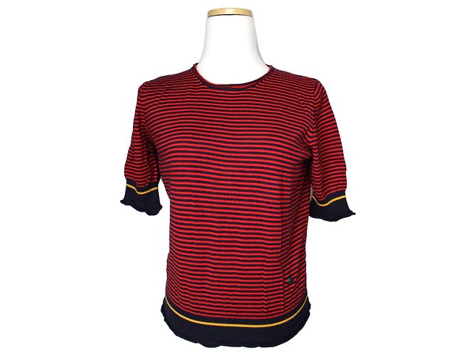 Gestreiftes Strickoberteil Sonia by Sonia Rykiel Rot