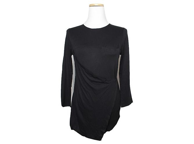 Maison Martin Margiela Top drapeado negro Maison Margiela