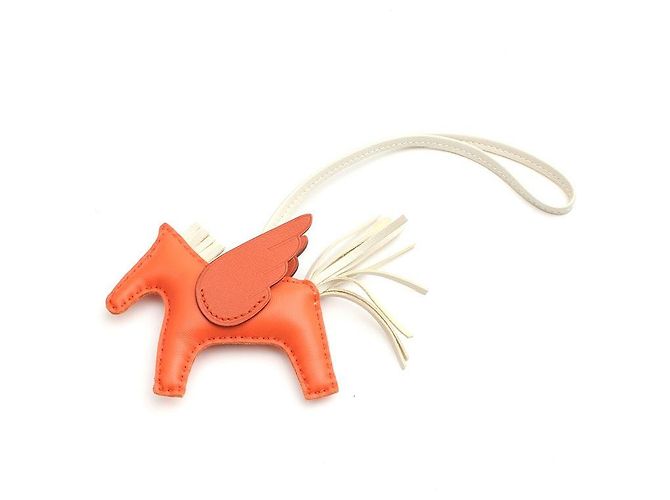 Hermès Pingente de bolsa Pegasus Rodeo Small Laranja 