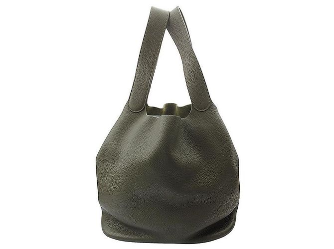 Hermès Picotin Vert Olive Argent