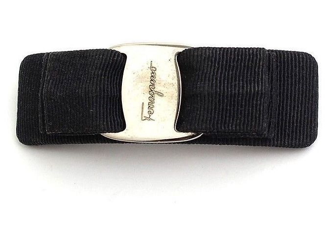 Salvatore Ferragamo Fermaglio per capelli Vara nero
