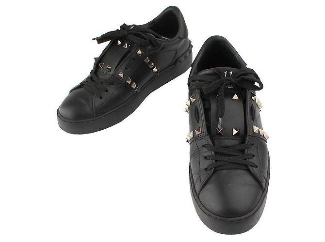 Valentino Rockstud Untitled Hidden Open Sneaker Schwarz