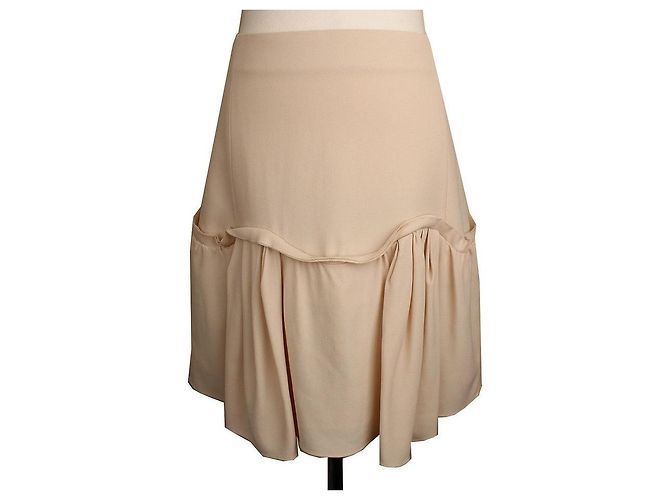 Chloé Vanilla Beige Frill Skirt