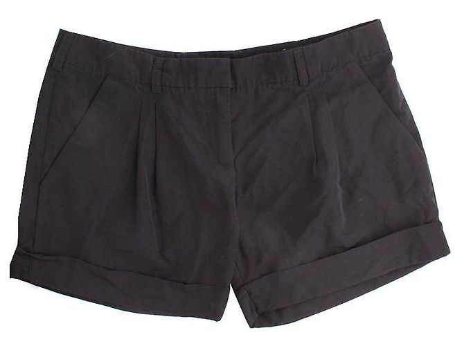 Balenciaga Pantalones cortos de mezcla de algodón Negro