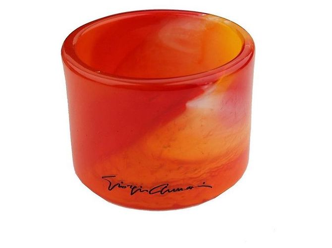Pulsera de brazalete Armani Red Multi Black Logo Roja