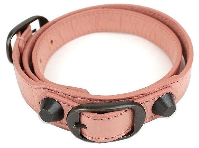 Balenciaga Pulseira Motor Indie com pulseira de couro rosa