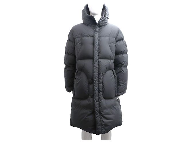 Moncler FUSSA Men's Long Down Jacket Black