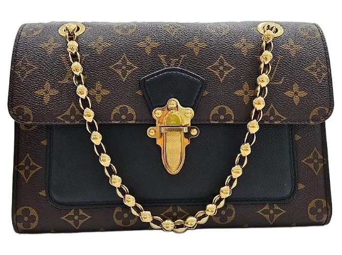 Louis Vuitton Bolsa de Ombro Victorine Monogram Marrom
