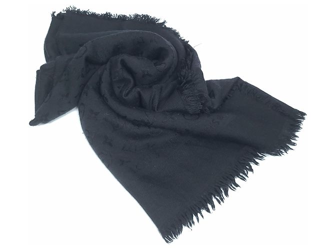Louis Vuitton Sciarpa scialle monogramma nero