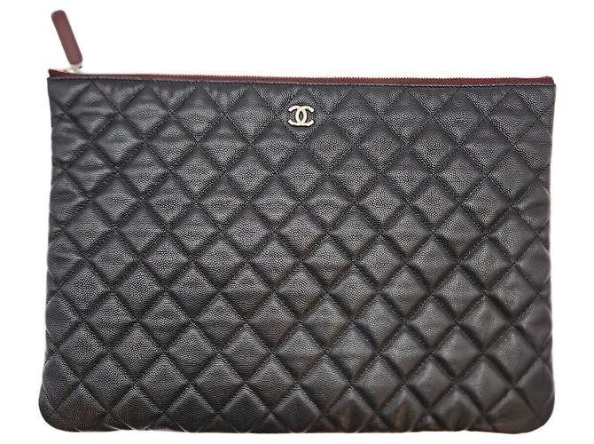 Chanel Clutch Classic Large Caviar Multicolor