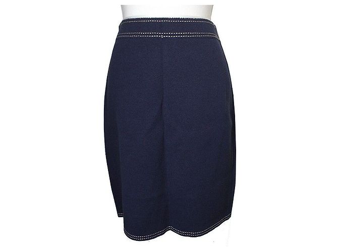 Escada Strickrock in Navy Blau