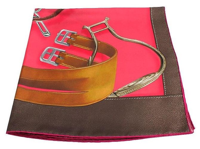 Hermès Sciarpa in seta Care Magbelt Multicolore 