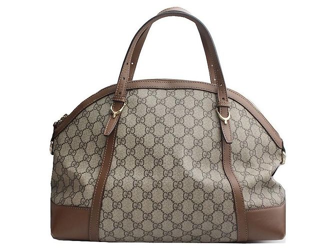 Gucci Bolsa Tote e Bolsa de Ombro em PVC Marrom