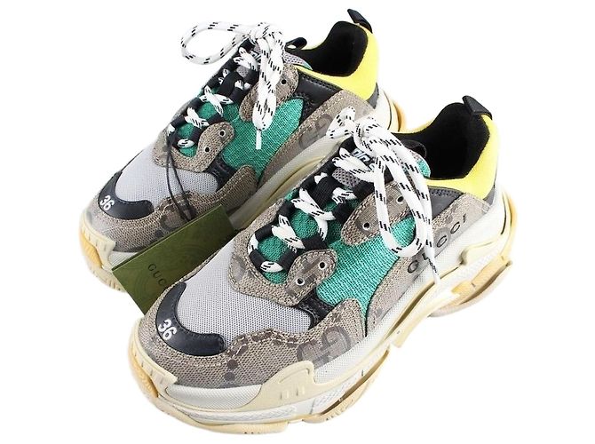 Gucci Baskets Triple Hacker Bleu