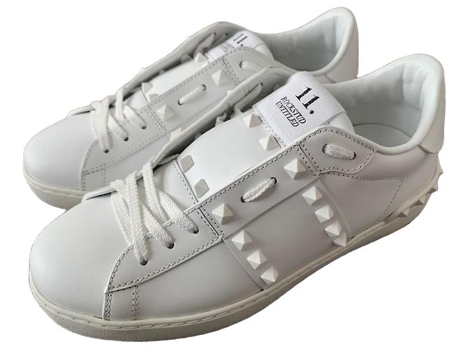 Valentino Rockstud Untitled Herren-Sneaker Weiß