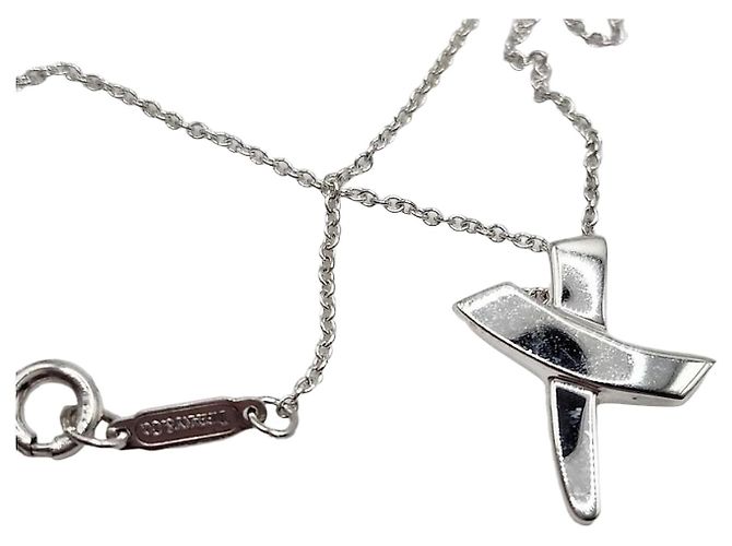 Tiffany & Co Colar com pingente de prata
