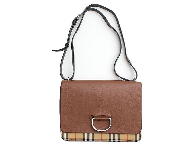 Burberry Borsa a tracolla a spalla Check Marrone