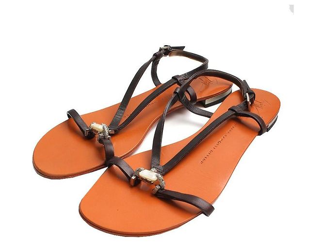 Giuseppe Zanotti Leather Strap Sandals Multiple colors