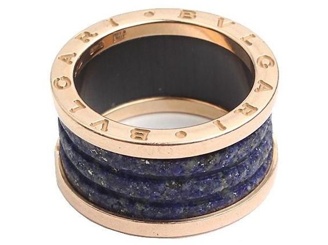 Bulgari Anel de ouro rosa e lápis-lazúli