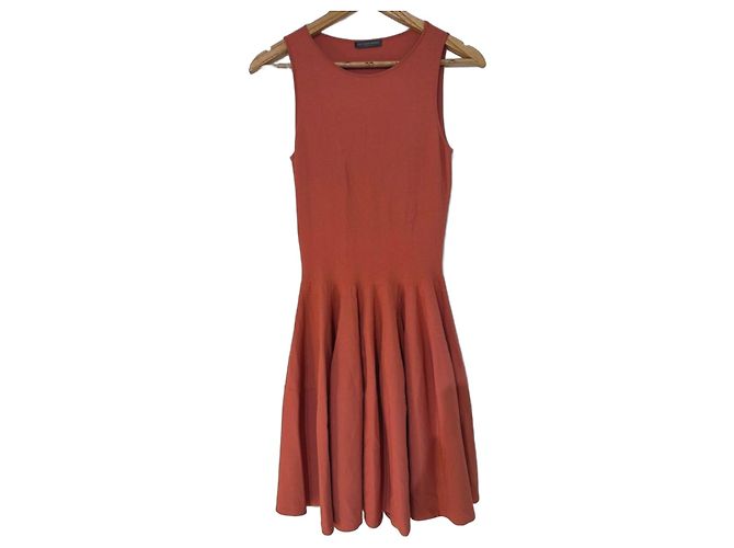 Alexander McQueen Skaterkleid Koralle