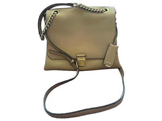 Miu Miu Bolsa de couro bege