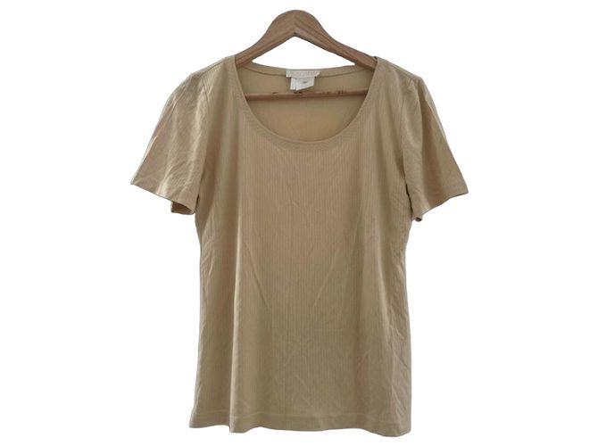 Camiseta de seda Escada beige