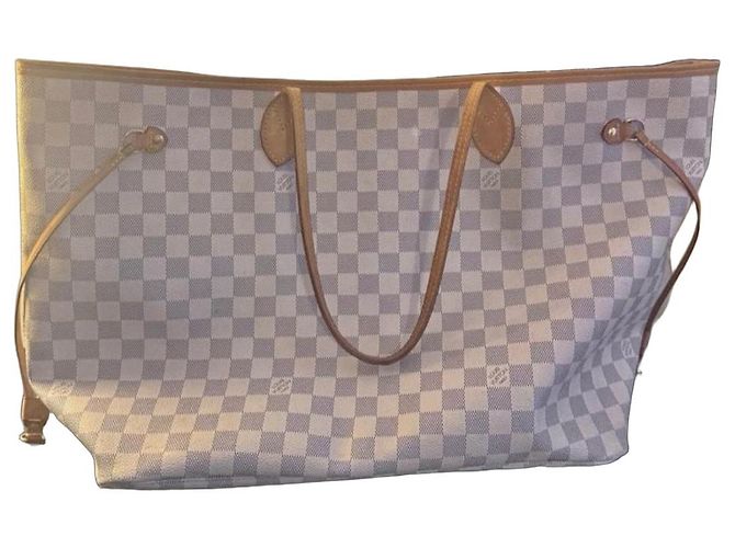 Louis Vuitton Neverfull MM Damier Azur Damier ebene