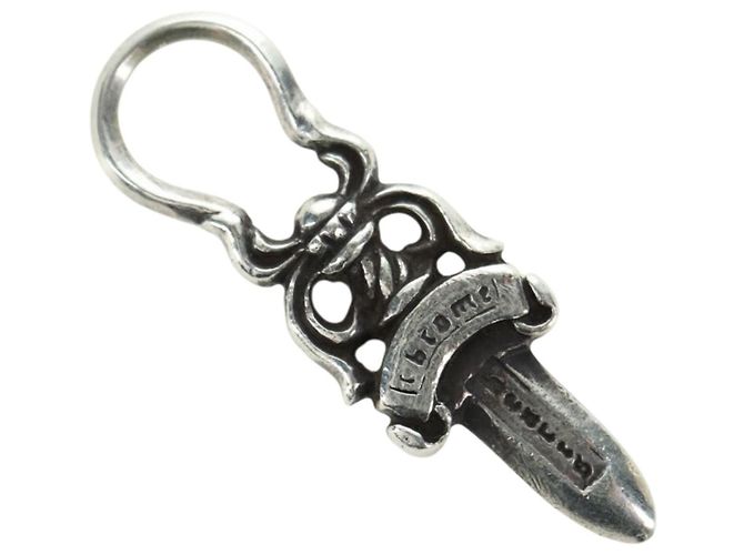 Pendente Chrome Hearts Dagger Charm Top Ag925 Silver Auth 180401M Argento