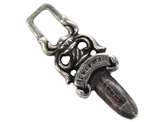 Pingente Chrome Hearts Dagger Charm Top Ag925 Silver Auth 180402M