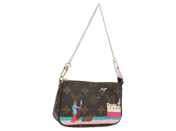 LOUIS VUITTON Monogram Mini Pochette Accessoires Bolsa M62141 LV Auth 179814M Monograma
