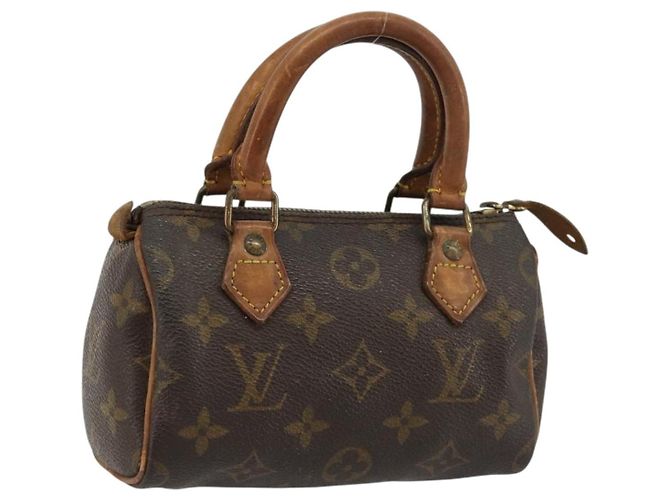 LOUIS VUITTON Bolsa Monogram Mini Speedy M41534 LV Auth 180791 Monograma