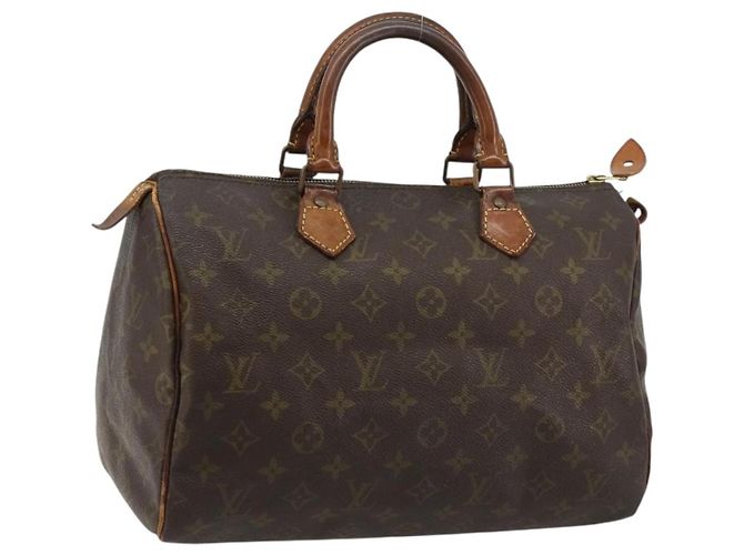 LOUIS VUITTON Bolsa Monogram Speedy 30 M41526 LV Auth BA12907 Monograma