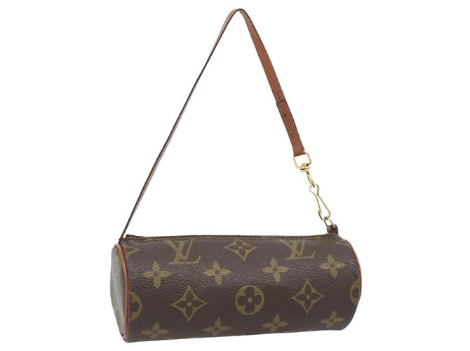 LOUIS VUITTON Monogram Papillon Pouch LV Auth BA12961 Monogramma