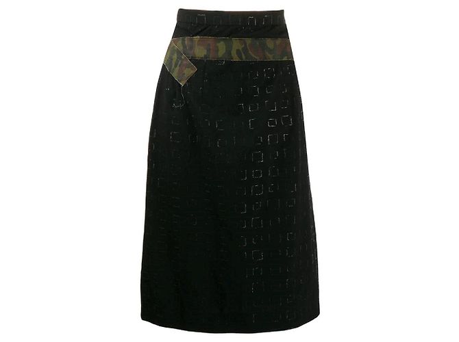 Comme Des Garcons Comme des Garçons Schwarzer Wollrock - 2000s