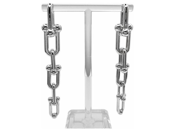 Pendientes de botón Tiffany & Co. HardWear Graduated Link Plata