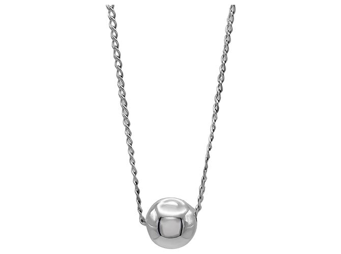 Colar Tiffany & Co. com pingente de bola em prata