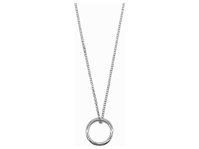 Tiffany & Co. Atlas Open Ring Halskette Anhänger Silber