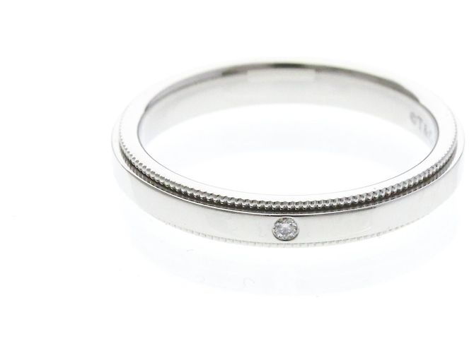 Tiffany & Co Tiffany Milgrain Ring in Platin Silber