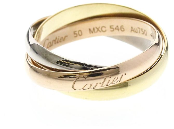 Cartier Trinity Ring 18K Gelb Rosa und Weißgold Golden