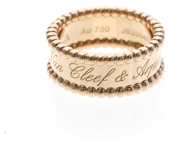 Bague Perlee en or rose Van Cleef & Arpels Doré 