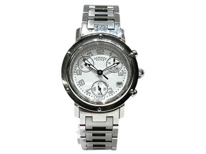 Reloj Hermès Clipper Chronograph Date L1.310 Quartz para Mujer