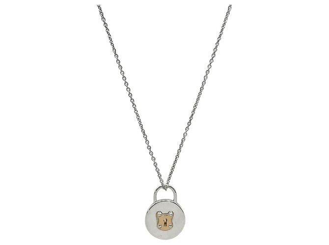 Pendente collana Tiffany & Co. Round Lock Key Combination Argento