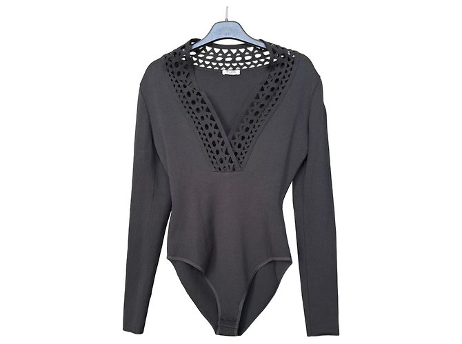 Alaïa Vienna Mesh Body - Schwarz