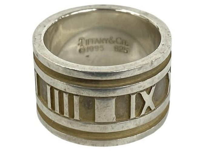 Tiffany & Co Anello Atlas largo in argento sterling Tiffany