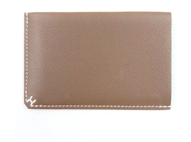 Hermès Hermes Evercolor Card Case Grey