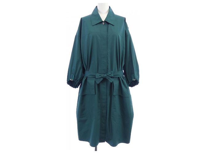 Hermès Clicquetis Kleid mit Knöpfen Grün